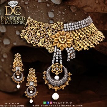 Gold Necklace Design NL 098